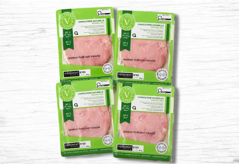 4 packs of sliced Black Forest ham