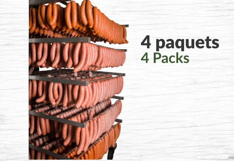 4 paquets de 3 saucisses de notre choix - Congelées