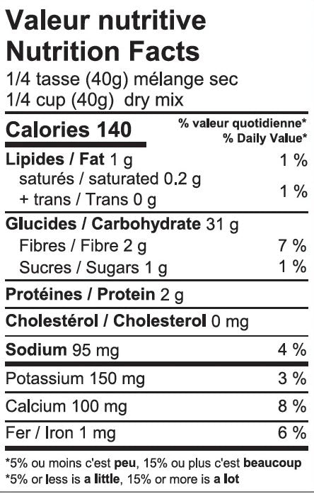 Gogo Quinos, Mélange à crêpes biologique
