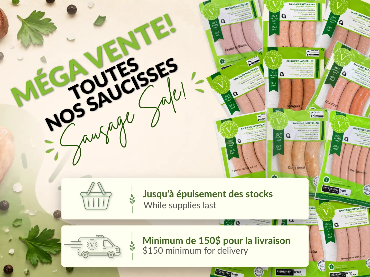 Promo saucisses! 🌭